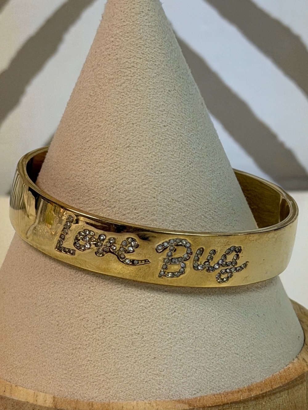 Kate Spade Love Bug Gold & Crystal Cuff Bracelet - Picture 2 of 4